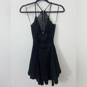 Windsor Black midi dress